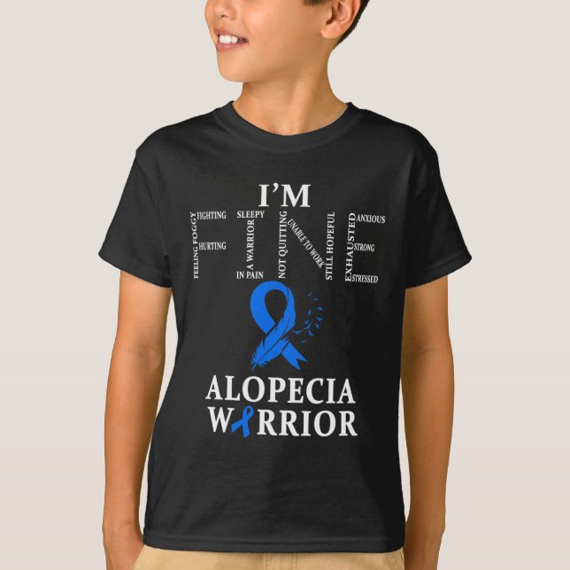 Camiseta Alopecia Warrior, estou bem (Frente)