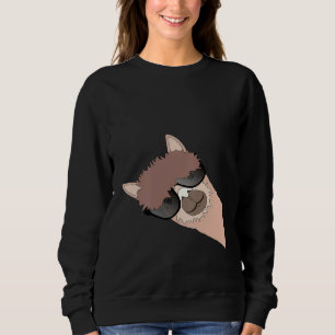 Camiseta Alpaca com óculos de sol Legal terno Llama