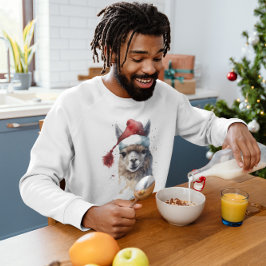 Camiseta Alpaca de Natal bonito, personalizado