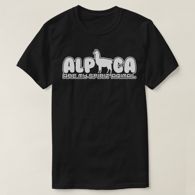 Camiseta Alpaca é o meu Espírito (Frente do Design)