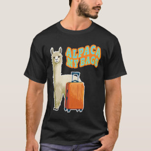 Camiseta Alpaca Engraçado Minha Viagem de Bygs Comissário d