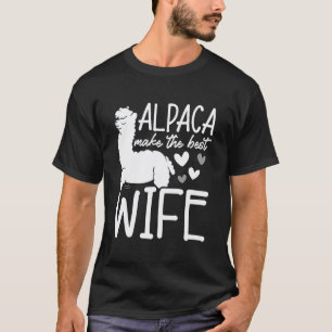 Camiseta Alpaca Faz A Melhor Esposa Amante de Lhama Alpaca