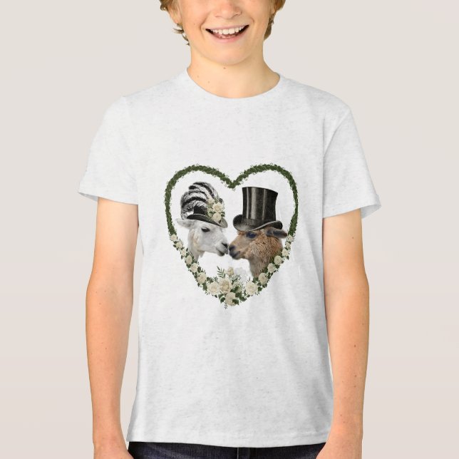 Camiseta Alpaca Lama Bride E Presente De Casamento De Groom (Frente)