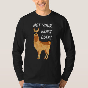 Camiseta Alpaca Lama Nicht Dein Ernst Não É Seu Ernst Ou De