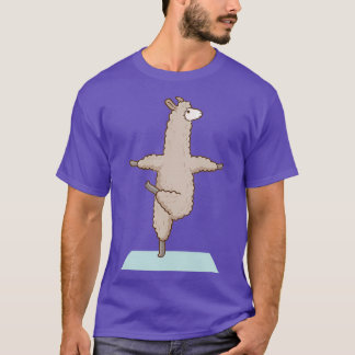 Camiseta Alpaca Llama Yoga Esportes Engraçado ginástica Gin
