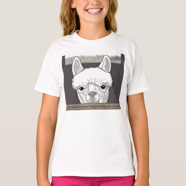Camiseta Alpaca Portrait (Frente)