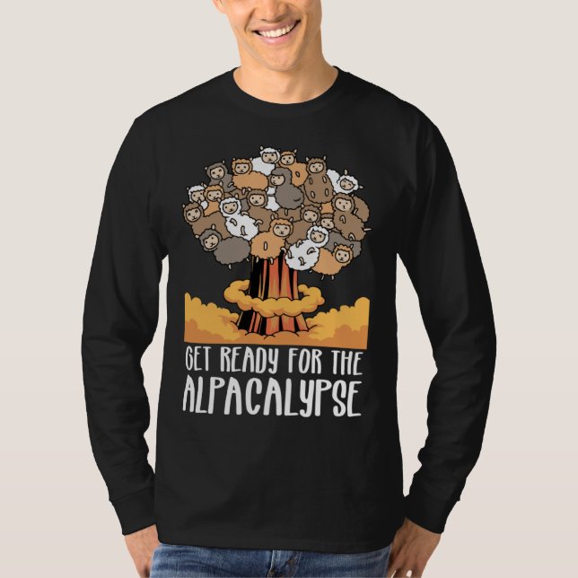 Camiseta Alpaca Prepare-se para o Alpacalipse (Frente)