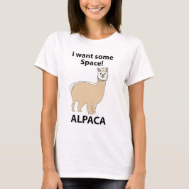 Camiseta Alpaca, quero um pouco de espaço
