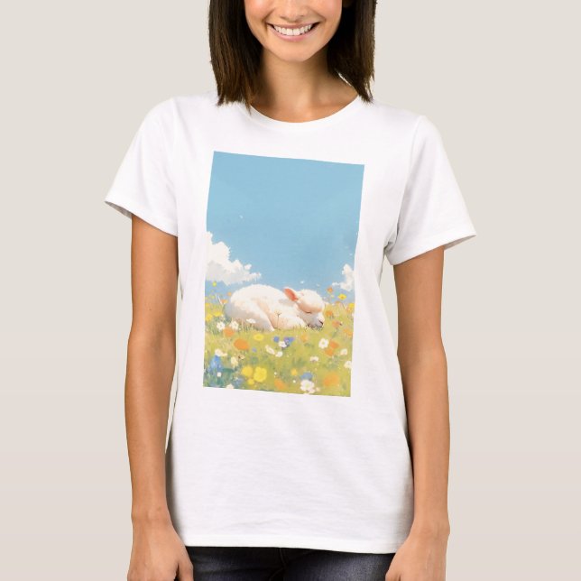 Camiseta Alpaca Sleeping Meadow (Frente)