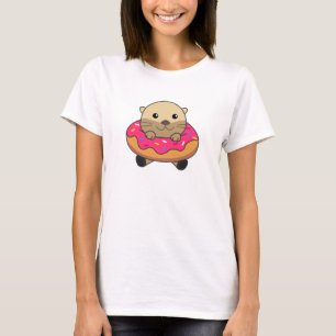 Camiseta Alpaca Sorvete Rosa Waffle Animais Cute Alpacas