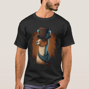 Camiseta Alpaca Vestindo Rico Superior Hat 1