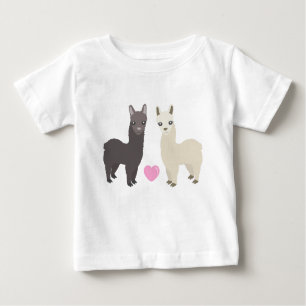 Camiseta Alpacas e coração