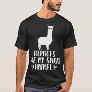 Camiseta Alpacas É Meu Animal Espiritoso