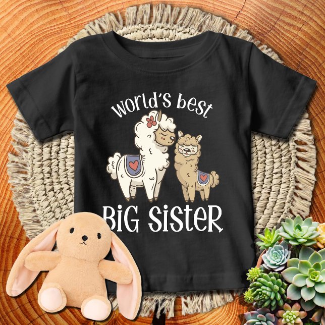 Camiseta Alpacas Melhor Irmã Mais Velha (Criador carregado)