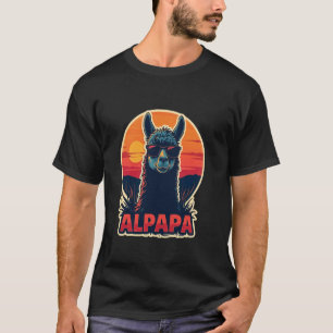 Camiseta Alpapa alpaca lhama pai pai pai recém-assado pai
