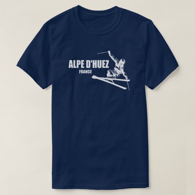 Camiseta Alpe d’Huez France Skier (Frente do Design)