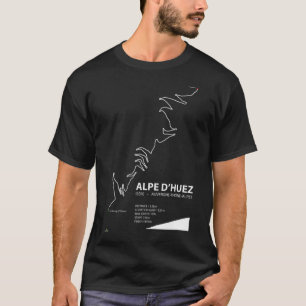 Camiseta Alpe d&x27;Huez, Auvergne-Rhône-Alpes, França Cycl