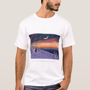 Camiseta Alpenglow Sunset Mountain T Shirt