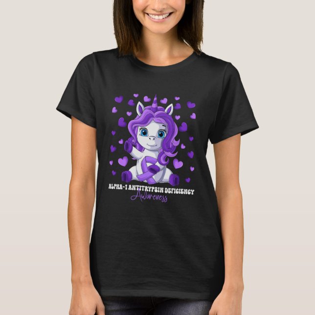 Camiseta Alpha 1 Antitrypsin Deficiency Awareness Month Pur (Frente)