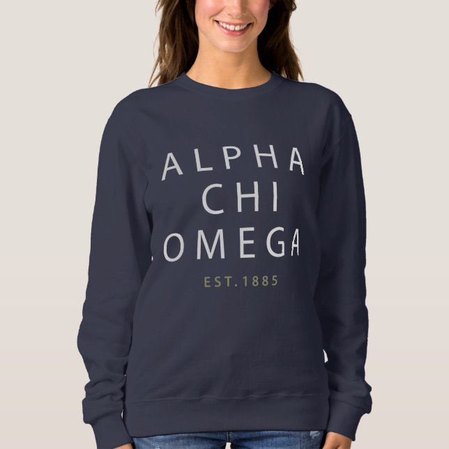 Camiseta Alpha Chi Omega | Est. 1885 (Frente)