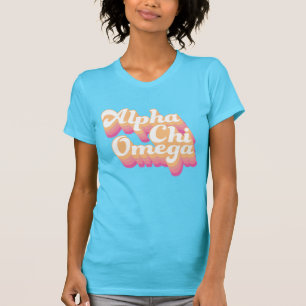 Camiseta Alpha Chi Omega  Groovy Script