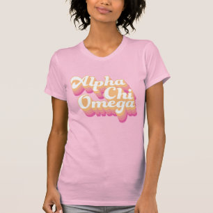Camiseta Alpha Chi Omega  Groovy Script