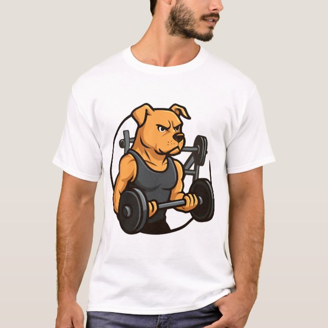 Camiseta Alpha Dog Gym  Power Unleashed (Frente)