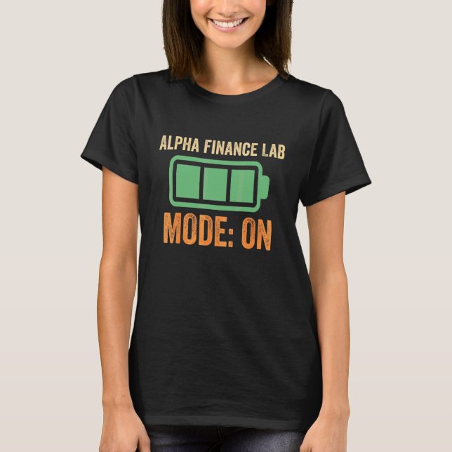 Camiseta Alpha Finance Lab Modo Ativado  Cripto (Frente)