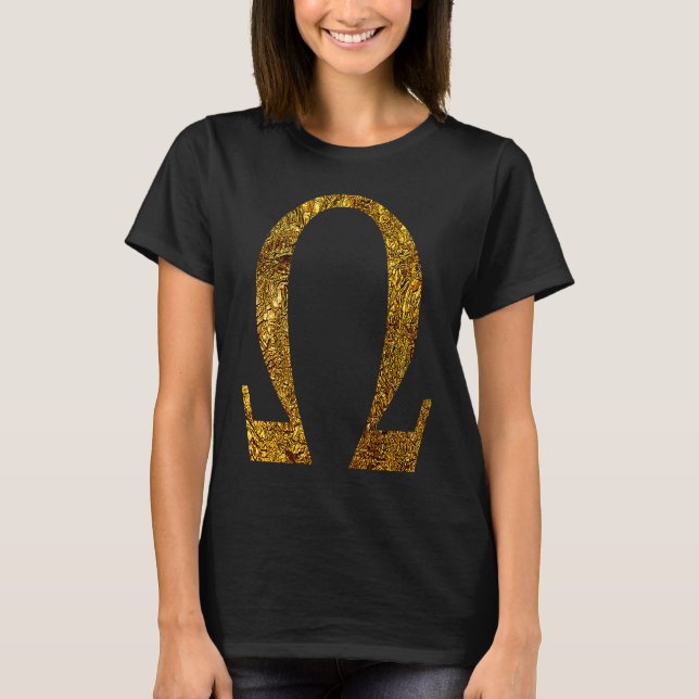 Camiseta Alpha Omega Letter Greek Alphabet  1 (Frente)