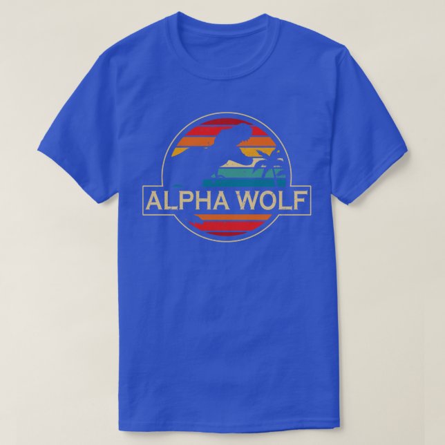 Camiseta Alpha Wolf Dinosaur (Frente do Design)