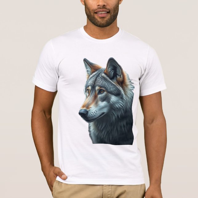 Camiseta „Alpha-Wolf – König der Wildnis“ (Frente)