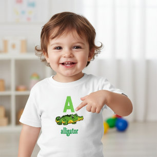 Camiseta Alphabet Adventure: A é para Alligator Toddler Tee