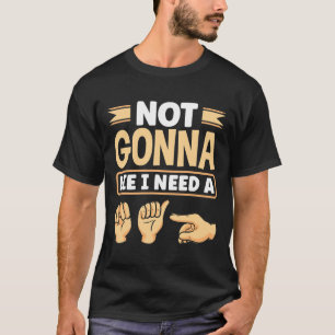 Camiseta Alphabet American Sing Language Asl Professor I Pr
