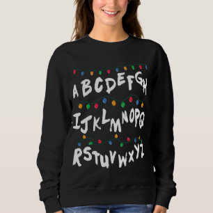 Camiseta Alphabet Christmas Lights Stranger