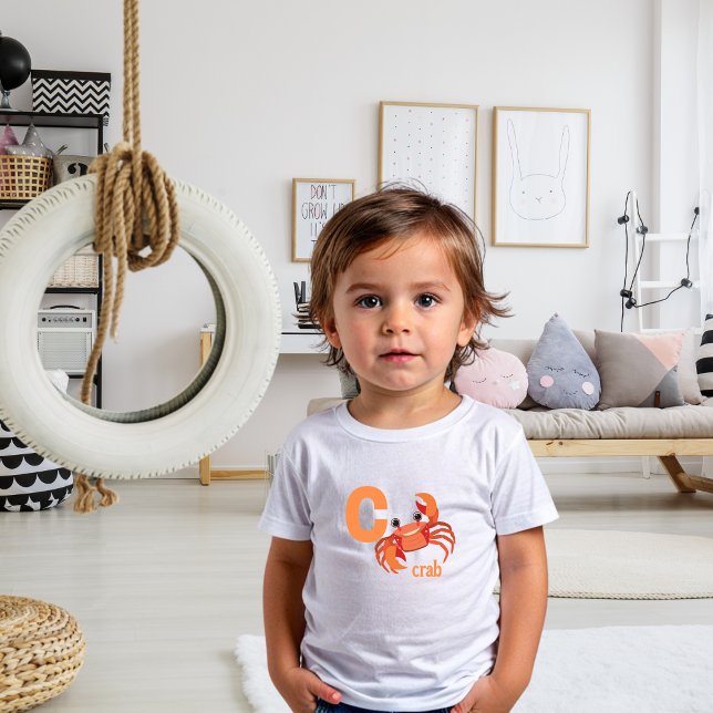 Camiseta Alphabet Crab (Criador carregado)