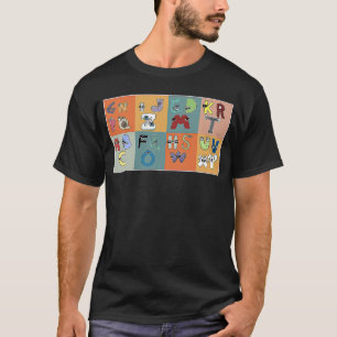 Camiseta Alphabet Lore Abc Costume Para Meninos Que Corresp