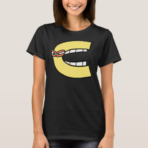 Camiseta Alphabet Lore c villain - letra alfabeto inglês L