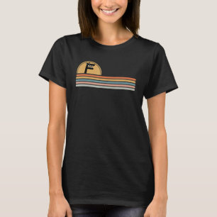 Camiseta Alphabet Lore f - Letra Boys Retro Sunset Mountain