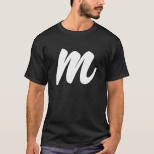 Camiseta Alphabet M Group Lazy Halloween Rico Vestido