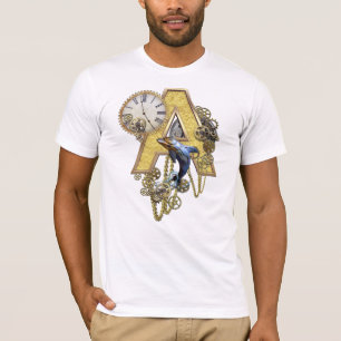 Camiseta Alphabet-monograma - letra A