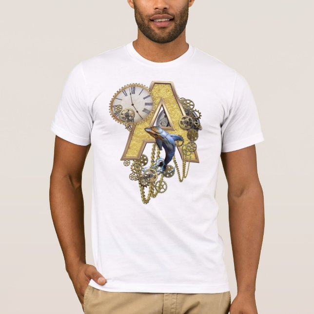 Camiseta Alphabet-monograma - letra A (Frente)
