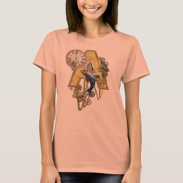 Camiseta Alphabet-monograma - letra A (Frente)