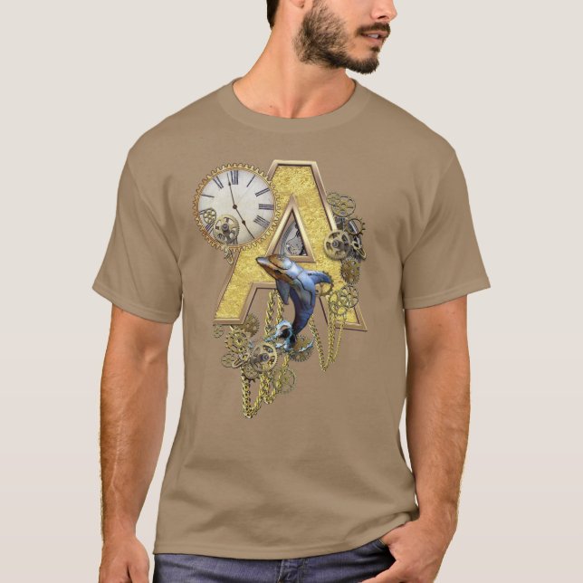 Camiseta Alphabet-monograma - letra A (Frente)
