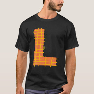 Camiseta Alphabet Whimsical - Letra L Tipografia Caracter-L
