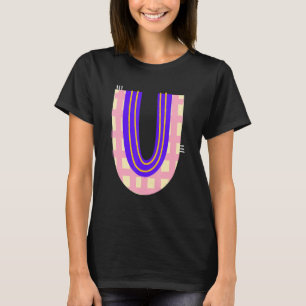 Camiseta Alphabet Whimsical - Letra U Tipografia - Caracter