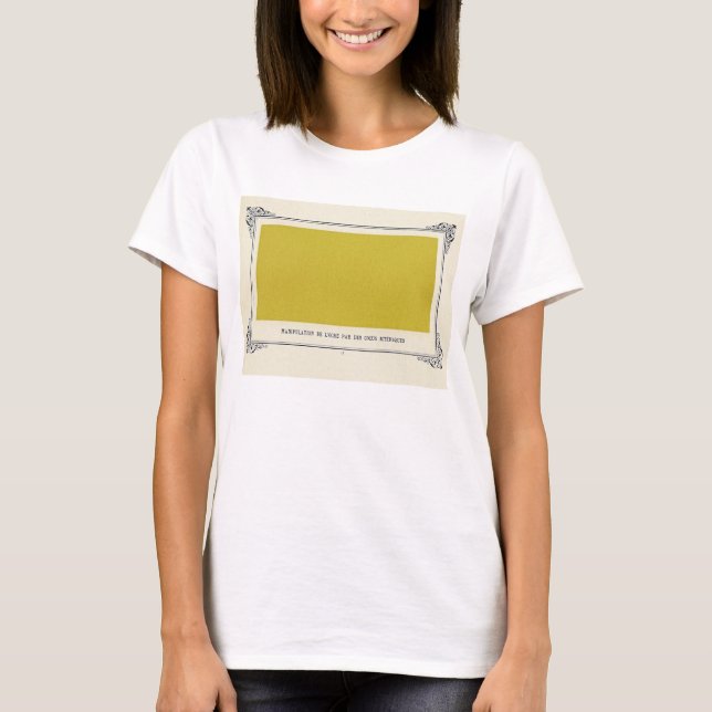 Camiseta Alphonse Allais, April Fools, Yellow, Abstrato Art (Frente)