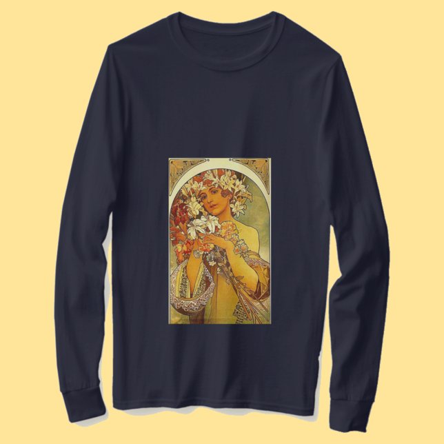 Camiseta Alphonse Mucha (Criador carregado)
