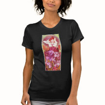 Alphonse Mucha Ametyst Floral Vintage Art Nouveau