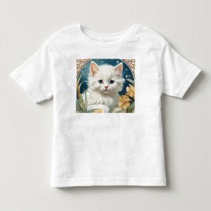 Camiseta Alphonse Mucha Art Nouveau Kitten