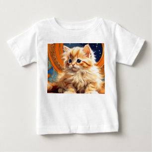 Camiseta Alphonse Mucha Art Nouveau Orange Cat